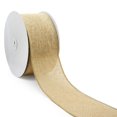 thumbnail image 2 of Cinta decorativa CT CRAFT LLC, con alambre de arpillera, 7,5 cm x 18 m, color natural, 2 of 5