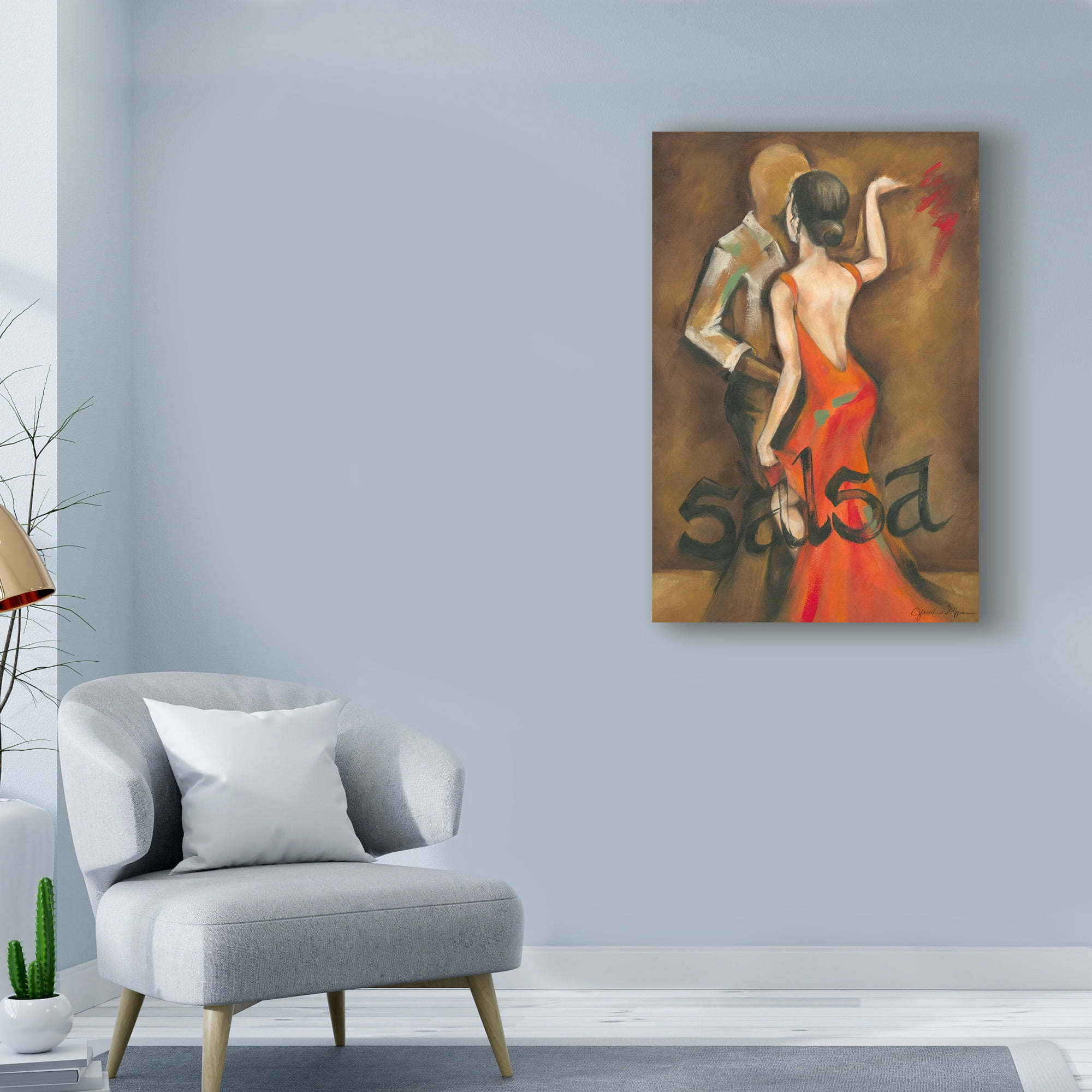 Trademark Fine Art 'Salsa' Canvas Art by Jennifer Goldberger