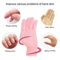 thumbnail image 4 of Tnobhg 2 Pairs Moisturizing Gloves Waterproof Reusable Leakproof Elastic Repairing Softening Dry Cracked Hands Women Lotion Gel Spa Gloves, 4 of 8