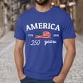 thumbnail image 2 of Ramiter 4th of July Shirts for Men American Flag 1776 Graphic Tees Casual Cap Sleeve USA Patriotic Tops(Blue,XL), 2 of 5