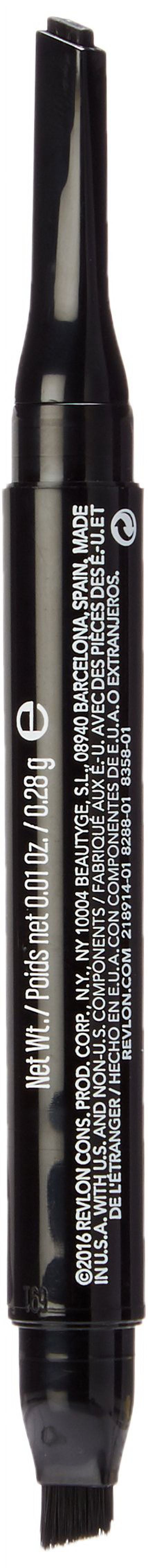 2 Pack Pencil Eyeliner by Revlon, ColorStay 2-in-1 Eye Makeup, Waterproof, Longwearing With Smudge Brush, Angled Kajal Eyeliner, 101 Onyx, 0.01 Oz