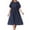 Solid, variant on OSOLU Women Casual Dress Short Sleeve O-Neck Basic Solid Color Everyday Summer Spring Dresses Holiday Hawaiian Flowy Sundress
