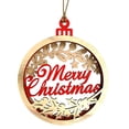 thumbnail image 1 of Vikakiooze 2022 Wooden Snowman Deer Letter Santa Claus Christmas Tree Hanging Decorative Pendan Christmas Decorations, 1 of 7