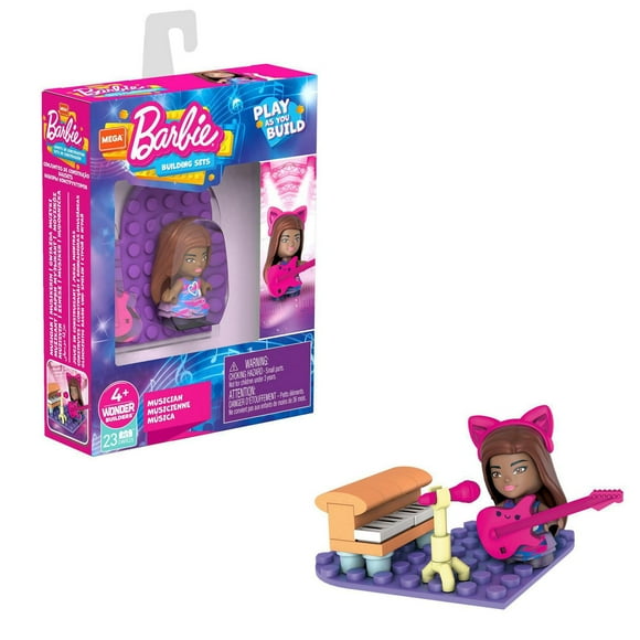 Mega Construx Barbie Musician Toy Building Set (23 Pieces)