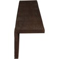 thumbnail image 6 of 6"W x 12"H x 10'L 2-Sided (L-beam) Sandblasted Endurathane Faux Wood Ceiling Beam, Espresso Finish, 6 of 17