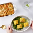 thumbnail image 4 of 1200ML/2000ML Curry Rice Pasta Large Deep Plate Ceramic Double Ear Oven Baking Plate, 4 of 4