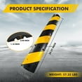 thumbnail image 3 of AKDSteel 2 Pack 3.3FT Heavy Duty Rubber Speed Bump, 25,000 lbs Capacity Cable Protector Ramp for Driveway, Parking Lot, Garage, 3 of 8