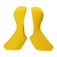 thumbnail image 2 of Puños de bicicleta, protectores de palanca de bicicleta, par de accesorios, cubierta de soporte de silicona para entusiastas de los deportes al aire Amarillo, 2 of 8