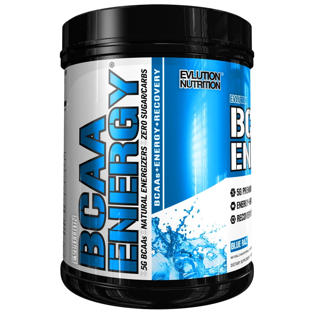 Evlution Nutrition BCAA Energy Powder, Blue Raz, 70 Servings Walmart