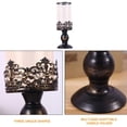 thumbnail image 4 of Candelero De Hierro De Estilo Europeo, Candelero Hueco De Metal, Decoración Interior Para El Hogar, Oficina, Restaurante, Cafetería Eigraketly HA028054-00, 4 of 7