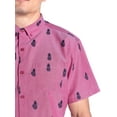 thumbnail image 5 of Visive Mens Big And Tall Short Sleeve Button Shirt, Printed Pineapple Shirts, 5 of 8