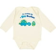 thumbnail image 3 of Inktastic Happy Dinosaur Future Big Brother Boys Long Sleeve Baby Bodysuit, 3 of 5