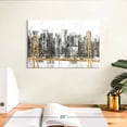 thumbnail image 3 of Elephant Stock Golden Bridge Panorama Wall Art - Horizontal Canvas Wall Art - Living Room Wall Decor - Places Canvas - Gold And Black Decor By Jennifer Goldberger - 12" x 8", 3 of 8