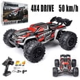 thumbnail image 2 of Coches RC grandes a escala de 50 km/h para niños, juguetes de alta velocidad para niños, coche de Control remoto 2,4G 4WD, camión monstruo todoterreno Fivean unisex, 2 of 2