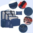 thumbnail image 4 of Set de 8 maletas Packing Cubes Kingdalux, color azul marino, 4 of 8