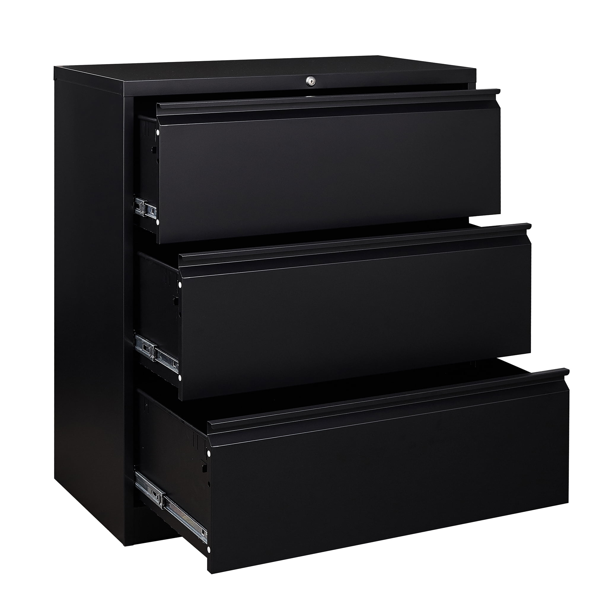 AOBABO Metal Lateral File Storage with 3 Drawer,Lockable Steel