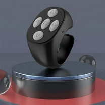 Wireless Remote Ring, Fingertip Bluetooth Controller Short Video Lazy Selfie Taker Ebook Page Turner for Android, IOS