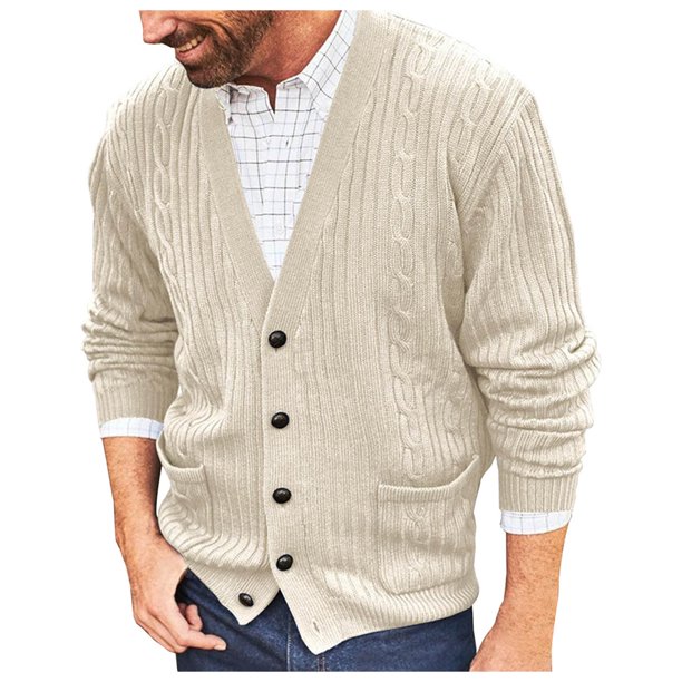 ketyyhchn99 Cardigan For Men Men's Full Zip Lightweight Design