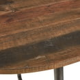 thumbnail image 2 of Round Bar Table With Industrial Charm, 30"x30"x42", Multi Pine Wood And Metal Bolt End Table, 30"x42", Look, 2 of 2