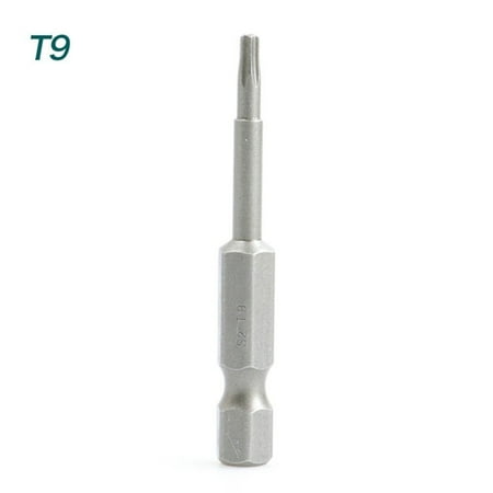 

BCLONG 1Pc Alloy Steel 50Mm Long Torx Screwdriver Bit 1/4 Hexagon Handle T5-T40