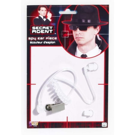 Spy Secret Agent Earpiece Detective Security Guard Ear Piece Costume Accessory