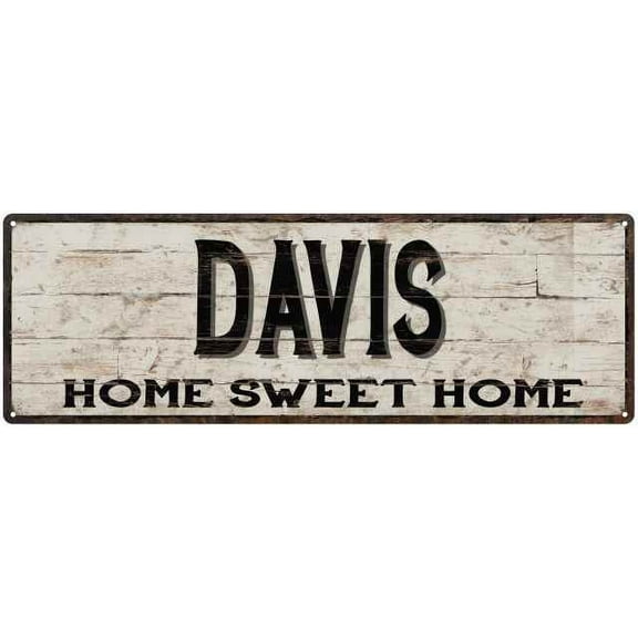 DAVIS Rustic Home Sweet Home Sign Gift 6x18 Metal Decor 106180084007