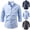 Light Blue, variant on Miluxas Mens Oxford Shirt Long Sleeve Casual Button Down Shirts Soild Dress Shirts with Pocket Light Blue
