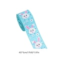 thumbnail image 3 of Gumesh Easter Carrot Egg and Bunny Patterned Ribbon, 1.5 Inch x 15Ft Grosgrain Craft Ribbon for Gift Wrapping, DIY Bows, Bouquet Wrapping, Wreath Decoration, 3 of 6