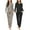 Black&brown Leopard Print, variant on Womens Two Pack Sleep Set Long Sleeve Shirt and Jogger Bottoms Lounge Wear Nightwear with Pockets