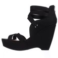 thumbnail image 4 of Womens B35 Samara Strappy Wedge Sandals - Black, 4 of 7
