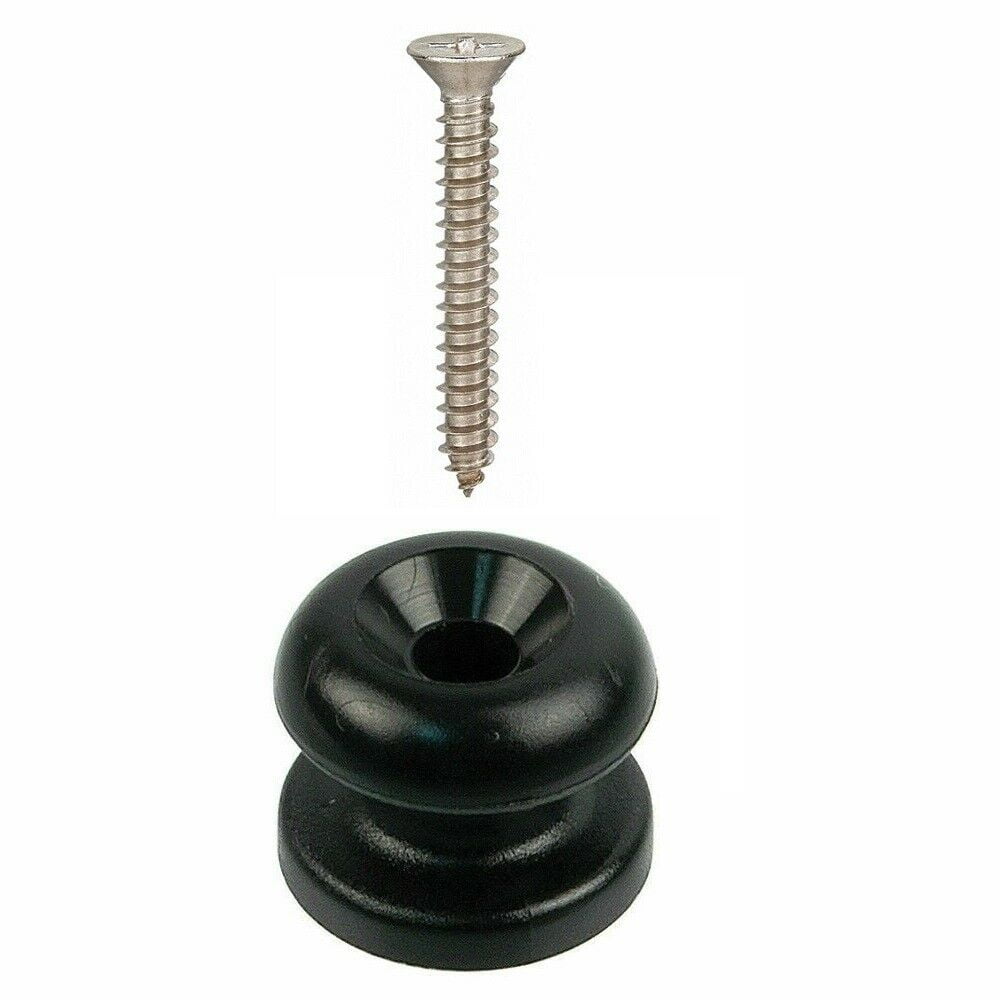 10 Sets Black Bungee shock cord stayput Fastener Knob with screws