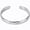 Silver, variant on 9mm Width Stainless Steel Hammered Finish Open Cuff Bangle Bracelet