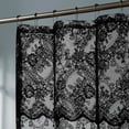 thumbnail image 2 of WARM HOME DESIGNS 84 Inch Black Gothic Vintage Shower Curtain with Black Valance. SH Black- Black 84, 2 of 5