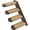 Brown, variant on Skywin Cat Steps - Grey Solid Rubber Wood Cat Stairs Great for Scratching and Climbing - Easy to Install Wall Mounted Cat Shelves for Playful Cats (Right to Left)