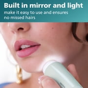 Philips Beauty Series 5000 Electric Shaver and Personal Groomer For Women, Cordless & Compact, Hypoallergenic Head, Gentle & Quick Hair Removal, Easy Touch Ups, Mint Green, BRR474/00