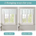 thumbnail image 3 of Dandelion Print Sheer Valances for Kitchen Window, 1 Piece Smooth Textured Washable Drapery Country Style Window Drape for Bathroom, Blue, W 52 x L 18, 3 of 6