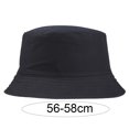thumbnail image 5 of SPRING PARK Unisex Summer Outdoor Solid Color Bucket Sun Hat Fisherman Cap, 5 of 7