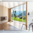 thumbnail image 1 of Ambesonne Home Shower Curtain, Room Scenic View, 69"Wx75"L, Pale Brown Green White, 1 of 3