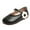 Black, variant on Kureaily Autumn Girls Shoes Flat Lightweight Solid Color Flower Hook Loop Dress Shoes Simple Style Girly Boots for Girls Girl Shoes Size 12 15-18 Months