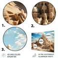 thumbnail image 3 of Designart "Caslte in Dune Beach II" Coastal Beach Sand Metal Wall Art, 3 of 5