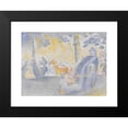 thumbnail image 2 of Henri-Edmond Cross 14x12 Black Modern Framed Museum Art Print Titled - Aux Champs-Elysees (On the Champs-Elysees) (1898), 2 of 5