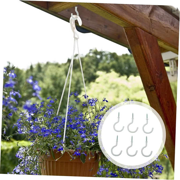 60 Pcs Screw Hook Hanger Hooks Ceiling Hooks for Hanging Plants Outdoor Towel Hooks Screw Hanger