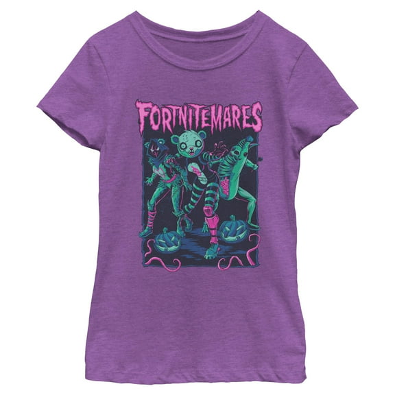 Girls Fortnite Halloween Costume Nightmares Art T Shirt