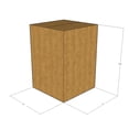 thumbnail image 3 of 7x7x10 Kraft Brown Corrugated Shipping Boxes, 32 ECT Single-Wall, Qty 5, 3 of 3