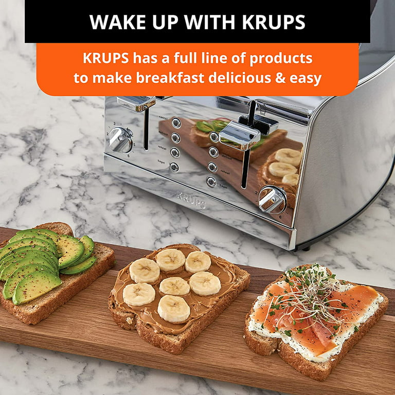 Krups KH251D51 Stainless Steel Toaster with 6 Adjustable browning