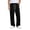 Black, variant on Yongwang Mens Textured Straight Leg Pants Drawstring Elastic Waist Pants Casual Athletic Outfits Long Trousers