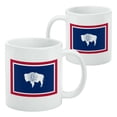 thumbnail image 2 of Wyoming State Flag White Mug, 2 of 4