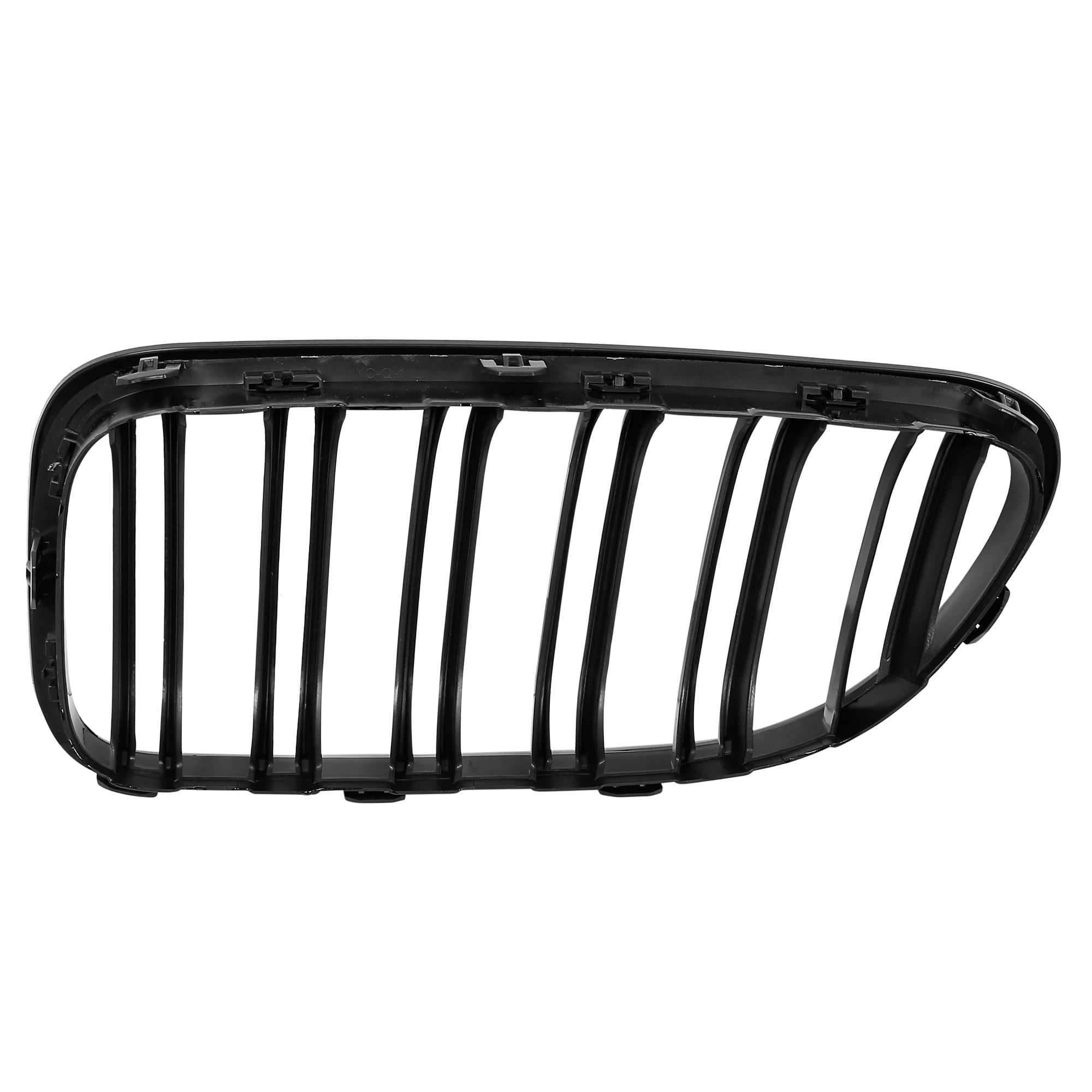 Unique Bargains Pair Glossy Black Front Car Grille Double Line 4 Door for BMW F06