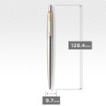 thumbnail image 3 of Parker Jotter Ballpoint Pen, Stainless Steel with Chrome Trim, Medium Point, Blue Ink, Gift Box, &acirc;??1 Count (Pack of 1), 3 of 7