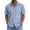 Light Blue, variant on Mens Linen Shirt Short Sleeve Wrinkle Free Casual Untucked Button Down Shirts Beach Breathable Tops Summer (Khaki,S)
